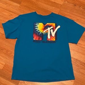 🚨🚨MTV tye dye blue tee. Ready to ship!🚨🚨